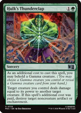 Hulk's Thunderclap (MSC-725) [Commander: Marvel Super Heroes]