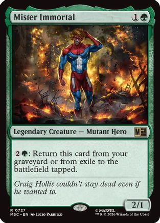 Mister Immortal (MSC-727) [Commander: Marvel Super Heroes]