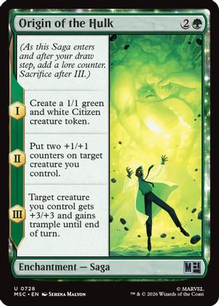 Origin of the Hulk (MSC-728) [Commander: Marvel Super Heroes]