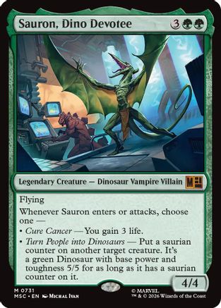 Sauron, Dino Devotee (MSC-731) [Commander: Marvel Super Heroes] Foil