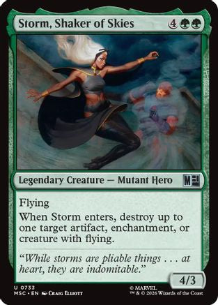 Storm, Shaker of Skies (MSC-733) [Commander: Marvel Super Heroes]