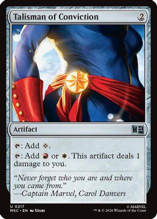 Talisman of Conviction (MSC-217) [Commander: Marvel Super Heroes]