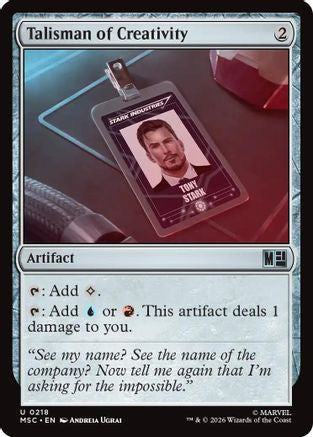 Talisman of Creativity (MSC-218) [Commander: Marvel Super Heroes]