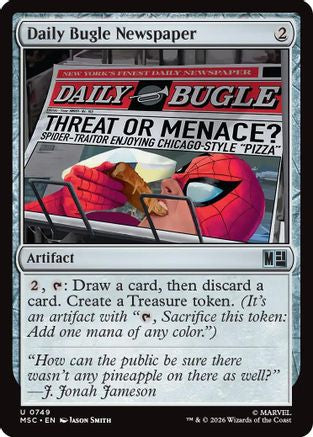 Daily Bugle Newspaper (MSC-749) [Commander: Marvel Super Heroes]