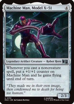 Machine Man, Model X-51 (MSC-751) [Commander: Marvel Super Heroes] Foil