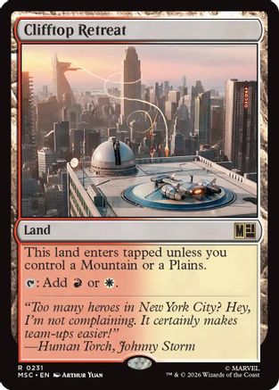 Clifftop Retreat (MSC-231) [Commander: Marvel Super Heroes]