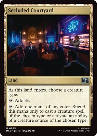 Secluded Courtyard (MSC-265) [Commander: Marvel Super Heroes]