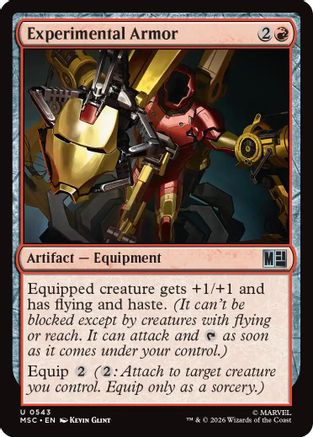 Experimental Armor (MSC-543) [Commander: Marvel Super Heroes] Foil