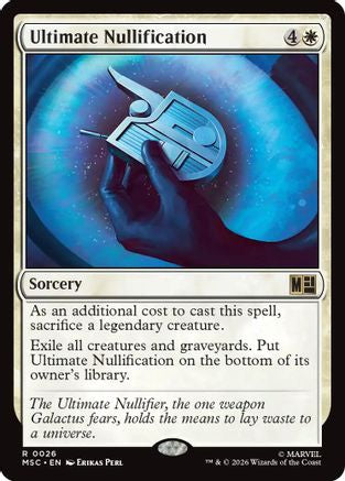Ultimate Nullification (Surge Foil) (MSC-026) [Commander: Marvel Super Heroes] Foil