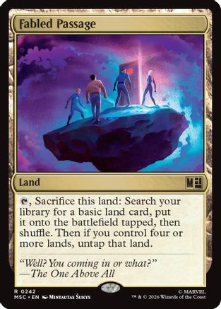 Fabled Passage (Surge Foil) (MSC-242) [Commander: Marvel Super Heroes] Foil