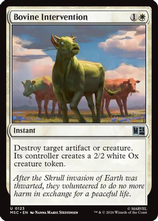 Bovine Intervention (MSC-123) [Commander: Marvel Super Heroes]