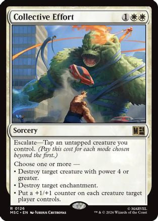 Collective Effort (MSC-126) [Commander: Marvel Super Heroes]