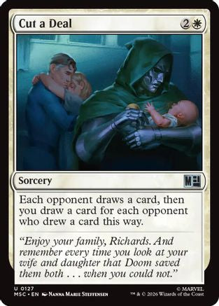 Cut a Deal (Surge Foil) (MSC-127) [Commander: Marvel Super Heroes] Foil