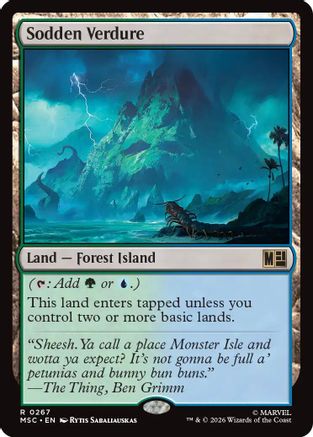 Sodden Verdure (Surge Foil) (MSC-267) [Commander: Marvel Super Heroes] Foil