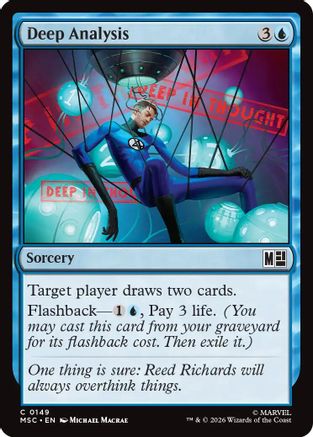 Deep Analysis (Surge Foil) (MSC-149) [Commander: Marvel Super Heroes] Foil