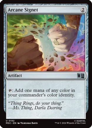 Arcane Signet (MSC-192) [Commander: Marvel Super Heroes]