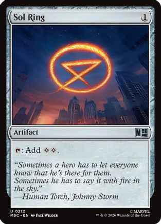 Sol Ring (MSC-212) [Commander: Marvel Super Heroes]