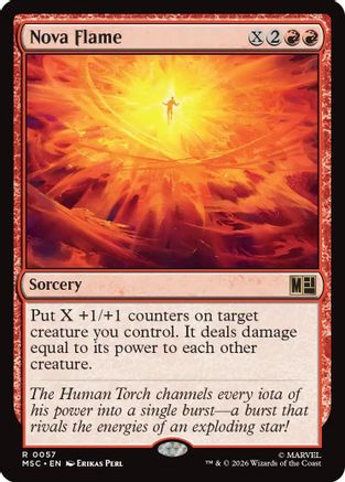Nova Flame (MSC-057) [Commander: Marvel Super Heroes]