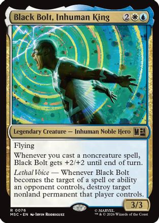 Black Bolt, Inhuman King (MSC-076) [Commander: Marvel Super Heroes]