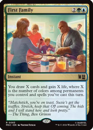 First Family (Surge Foil) (MSC-083) [Commander: Marvel Super Heroes] Foil