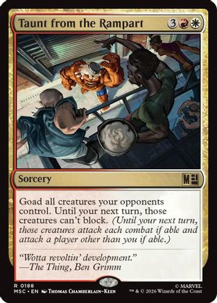 Taunt from the Rampart (MSC-188) [Commander: Marvel Super Heroes]