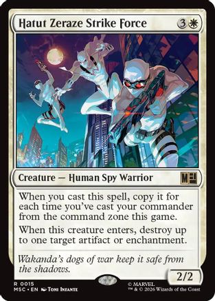 Hatut Zeraze Strike Force (Surge Foil) (MSC-015) [Commander: Marvel Super Heroes] Foil