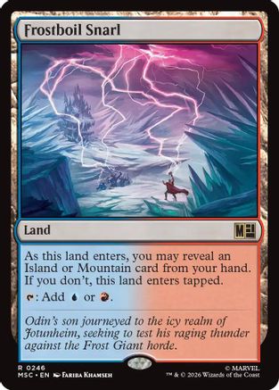 Frostboil Snarl (Surge Foil) (MSC-246) [Commander: Marvel Super Heroes] Foil