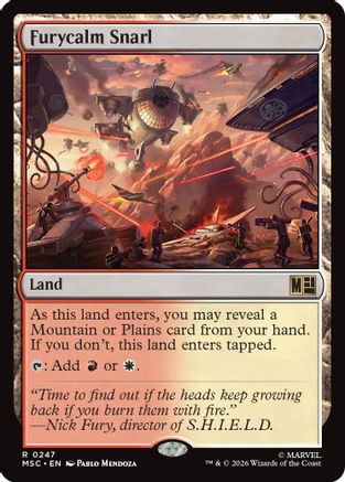Furycalm Snarl (Surge Foil) (MSC-247) [Commander: Marvel Super Heroes] Foil