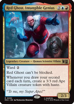 Red Ghost, Intangible Genius (Surge Foil) (MSC-092) [Commander: Marvel Super Heroes] Foil