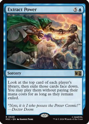 Extract Power (MSC-029) [Commander: Marvel Super Heroes]