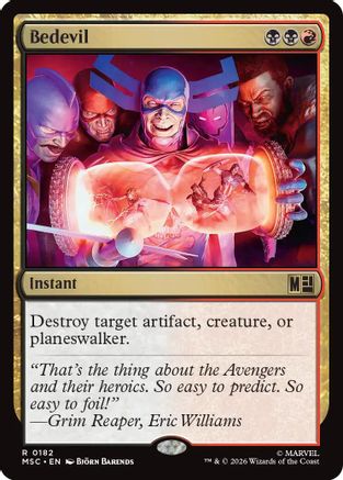 Bedevil (Surge Foil) (MSC-182) [Commander: Marvel Super Heroes] Foil