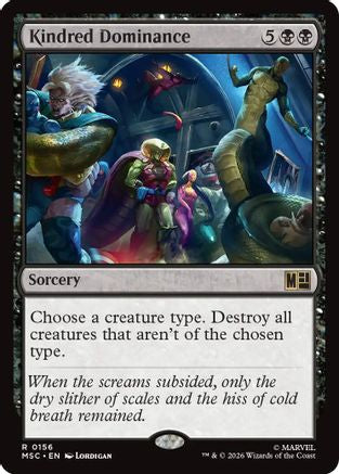 Kindred Dominance (Surge Foil) (MSC-156) [Commander: Marvel Super Heroes] Foil