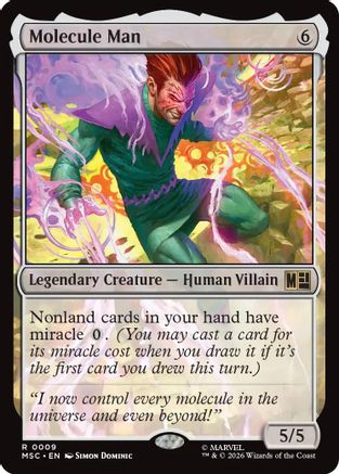 Molecule Man (Surge Foil) (MSC-009) [Commander: Marvel Super Heroes] Foil