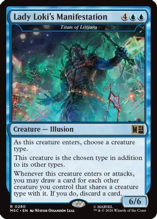Lady Loki's Manifestation - Titan of Littjara (MSC-280) [Commander: Marvel Super Heroes]