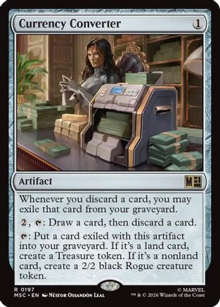 Currency Converter (Surge Foil) (MSC-197) [Commander: Marvel Super Heroes] Foil