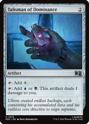 Talisman of Dominance (MSC-219) [Commander: Marvel Super Heroes]