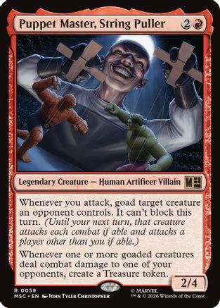 Puppet Master, String Puller (Surge Foil) (MSC-059) [Commander: Marvel Super Heroes] Foil