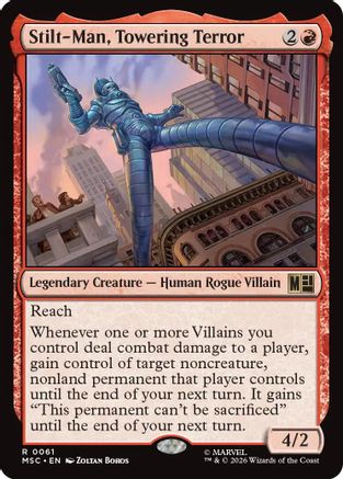 Stilt-Man, Towering Terror (Surge Foil) (MSC-061) [Commander: Marvel Super Heroes] Foil