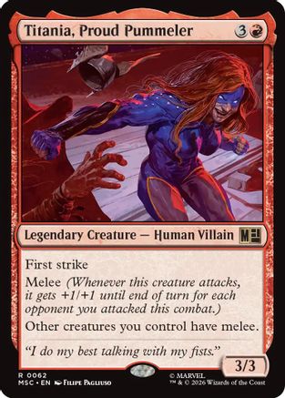 Titania, Proud Pummeler (MSC-062) [Commander: Marvel Super Heroes]
