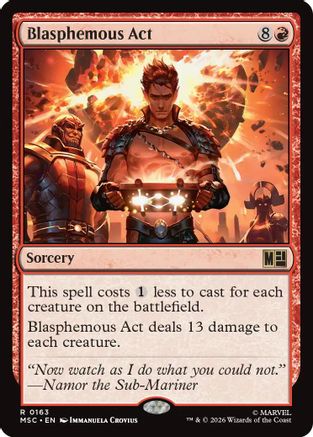 Blasphemous Act (MSC-163) [Commander: Marvel Super Heroes]