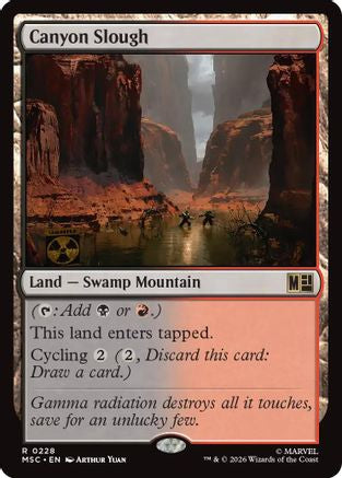 Canyon Slough (Surge Foil) (MSC-228) [Commander: Marvel Super Heroes] Foil