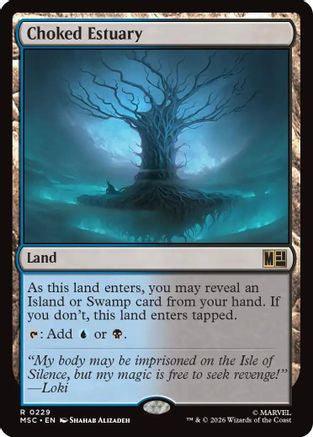 Choked Estuary (Surge Foil) (MSC-229) [Commander: Marvel Super Heroes] Foil