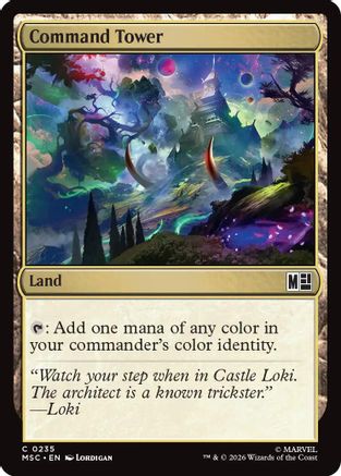 Command Tower (MSC-235) (Surge Foil) [Commander: Marvel Super Heroes] Foil