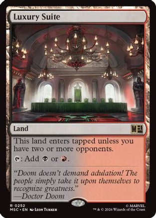 Luxury Suite (Surge Foil) (MSC-252) [Commander: Marvel Super Heroes] Foil