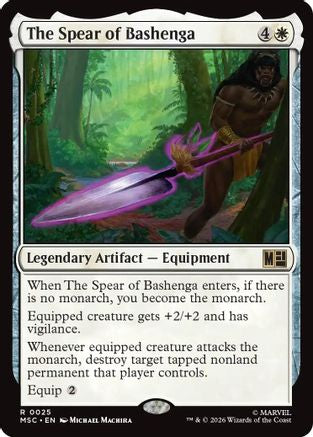 The Spear of Bashenga (MSC-025) [Commander: Marvel Super Heroes]