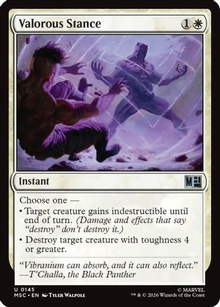 Valorous Stance (MSC-145) [Commander: Marvel Super Heroes]