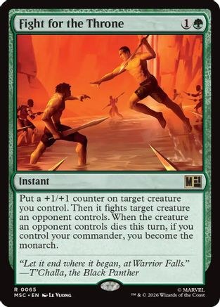 Fight for the Throne (MSC-065) [Commander: Marvel Super Heroes]