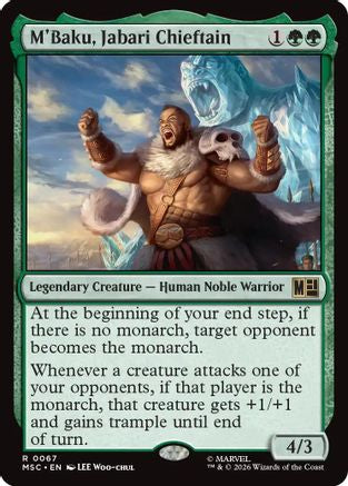 M'Baku, Jabari Chieftain (MSC-067) [Commander: Marvel Super Heroes]