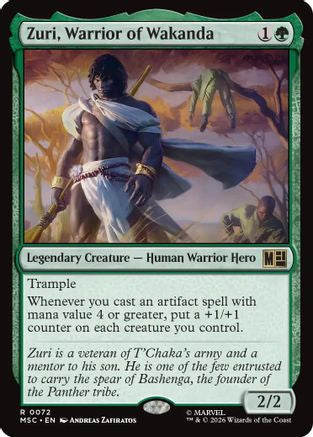 Zuri, Warrior of Wakanda (MSC-072) [Commander: Marvel Super Heroes]