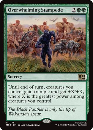 Overwhelming Stampede (MSC-178) [Commander: Marvel Super Heroes]